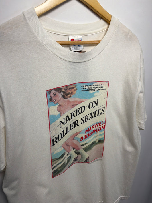 Vintage Naked On Roller Skates T-Shirt