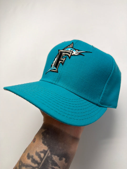 Vintage New Era Pro Model Florida Marlins 7-1/8 Fitted Hat