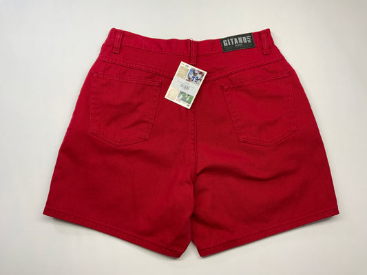 Vintage Gitano Red Denim Mom Shorts