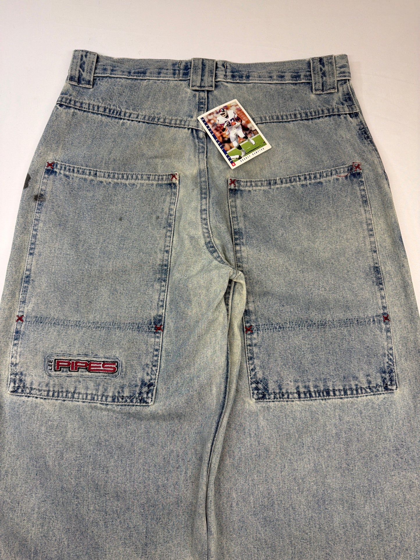 Vintage Lee Pipes Distressed Baggy Jeans