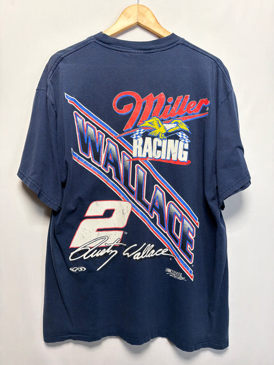 Vintage Rusty Wallace Miller Racing NASCAR T-Shirt