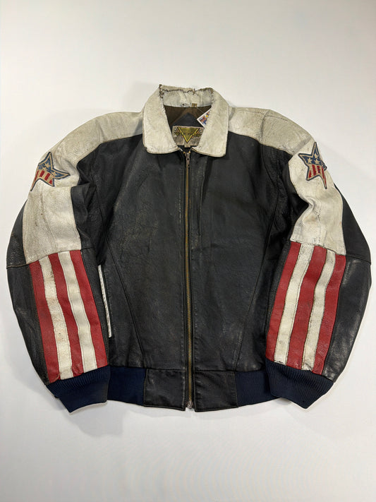 Vintage USA Leather Motorcycle Jacket