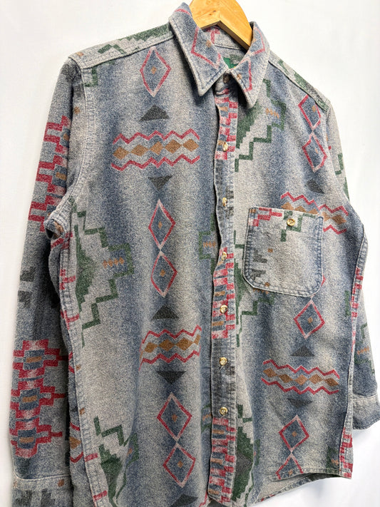 Vintage Cabela’s Aztec Flannel Button Up