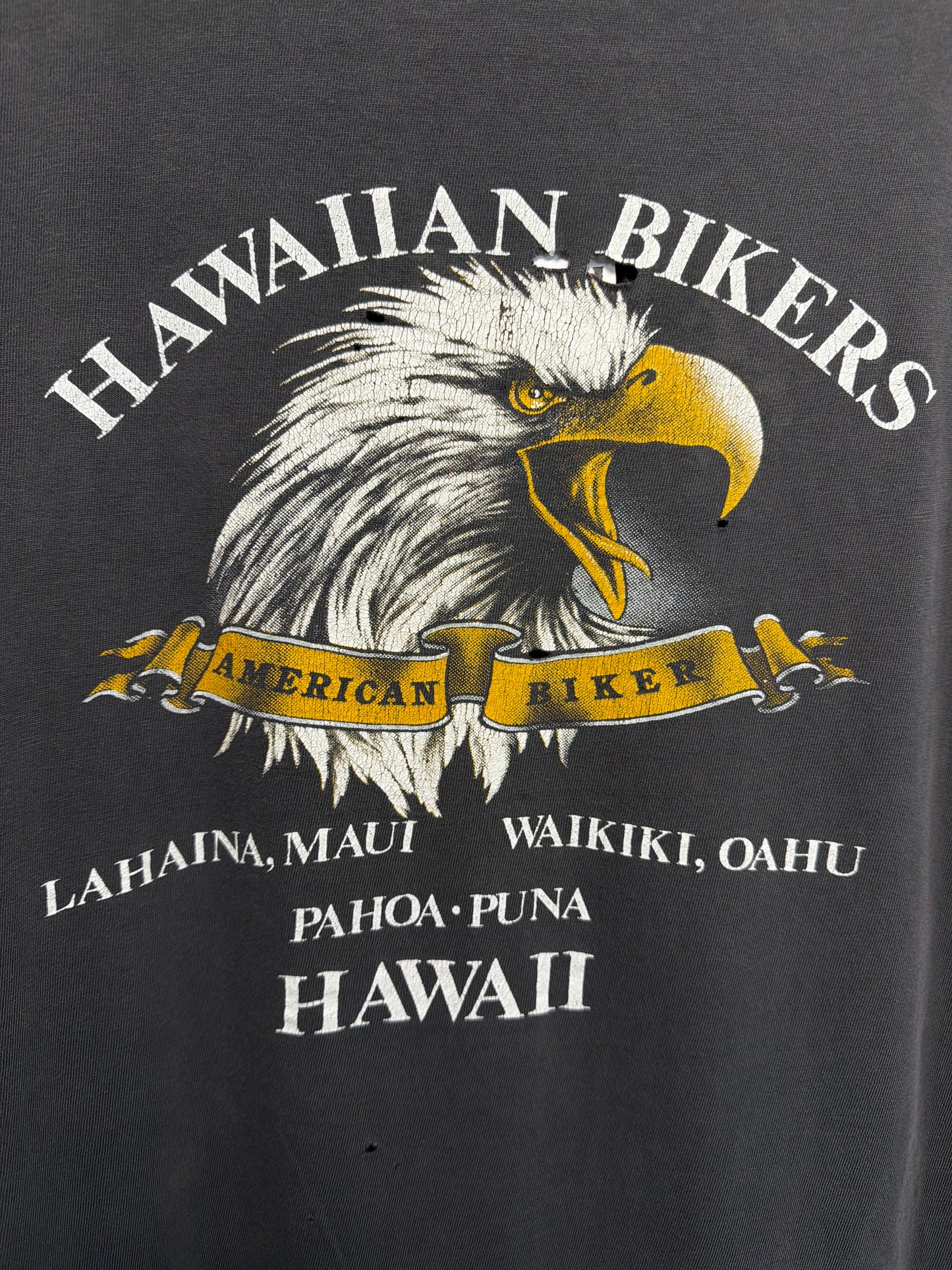 1988 3D Emblem Harleys Whiskey Hawaii T-Shirt
