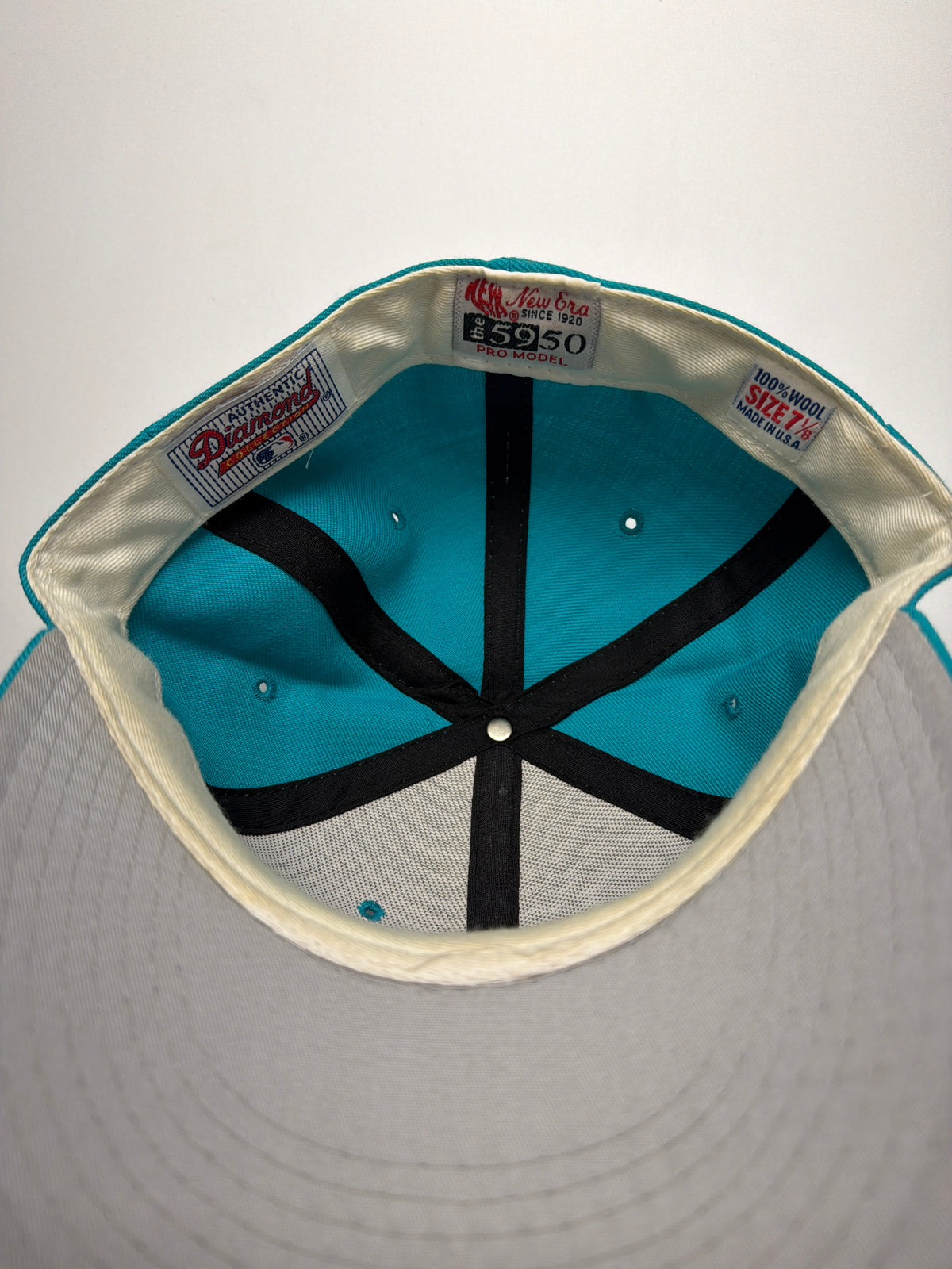 Vintage New Era Pro Model Florida Marlins 7-1/8 Fitted Hat
