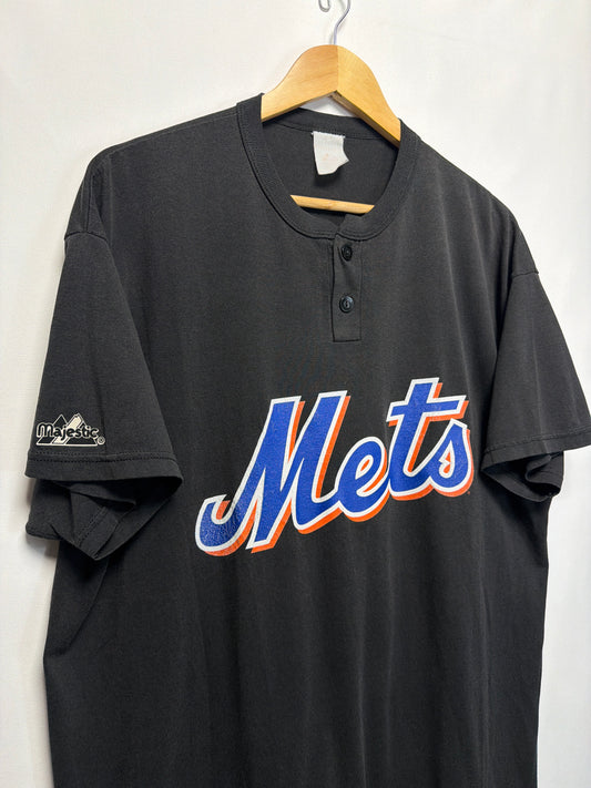 Vintage Majestic New York Mets Baseball Jersey T-Shirt