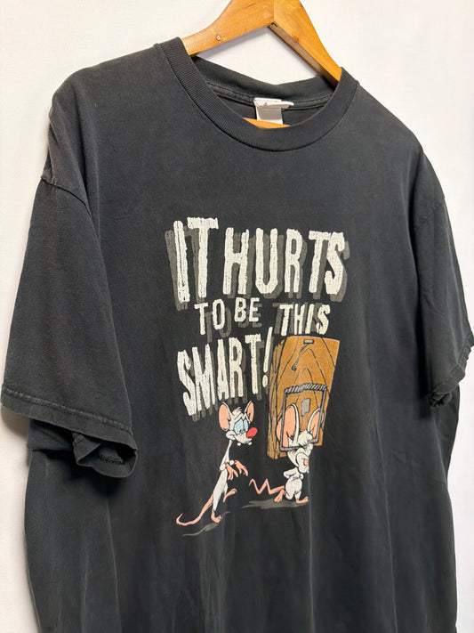 1999 Pinky & The Brain It Hurts To Be This Smart! T-Shirt