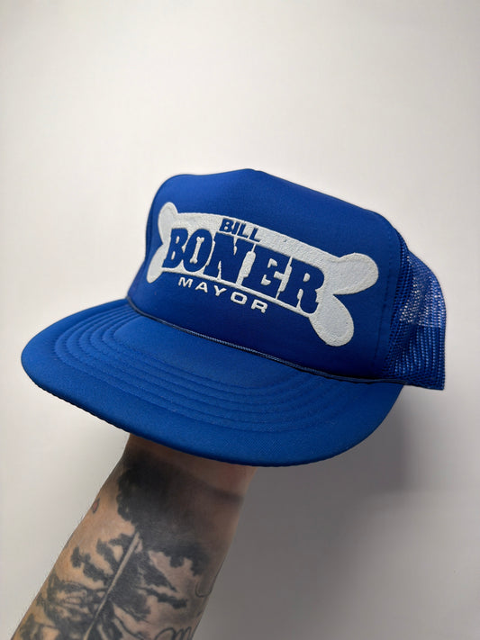 Vintage Bill Boner Mayor Mesh SnapBack