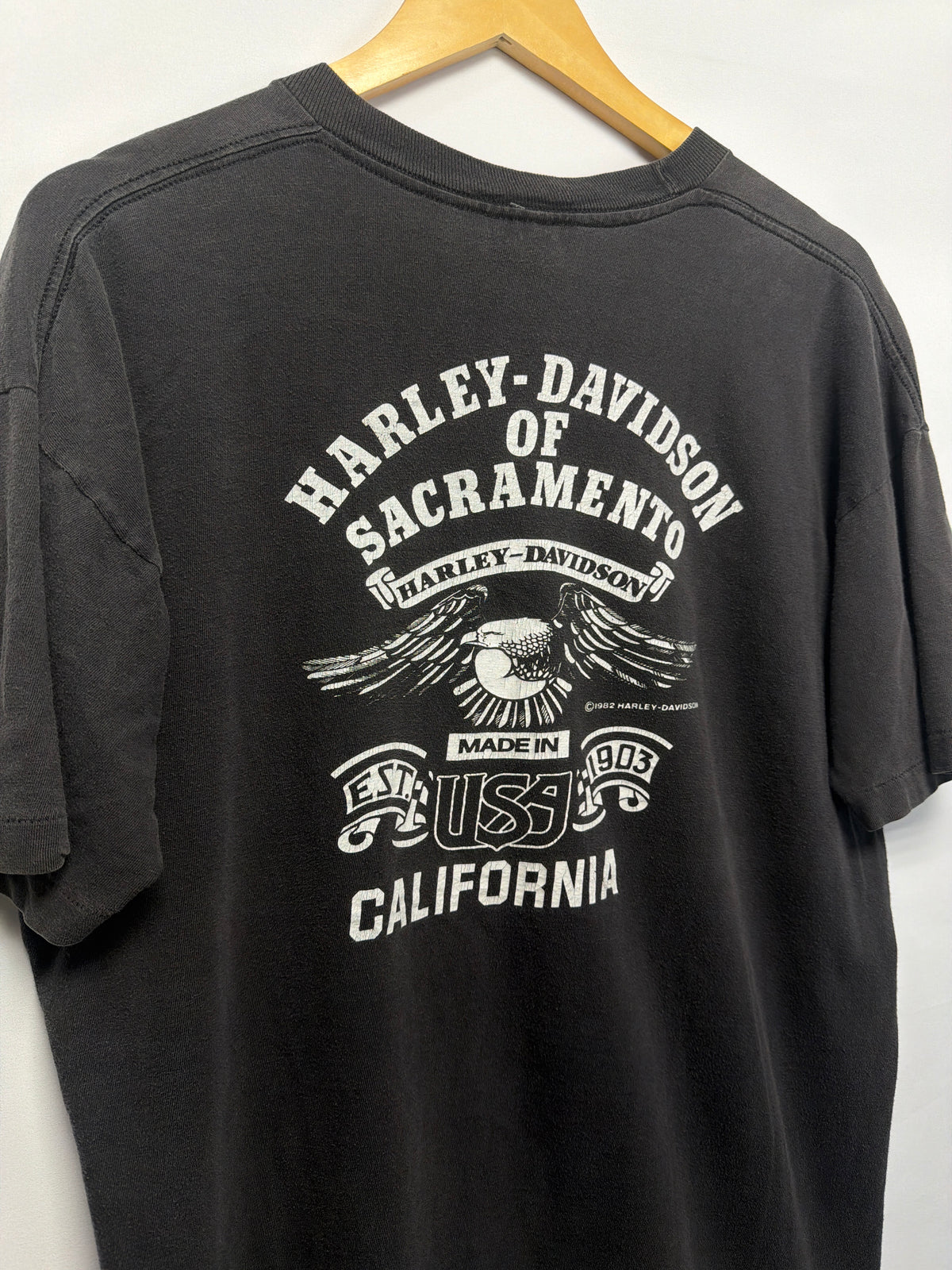 1987 Harley Davidson Too Tough To Die T-Shirt