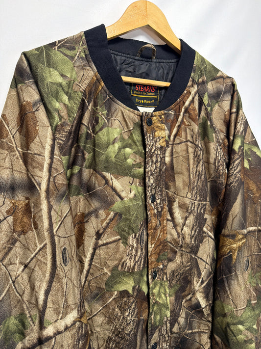 Vintage STEARNS Dry Wear Realtree Camo Bomber Jacket