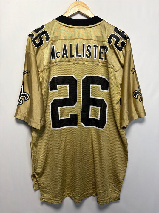 Vintage Y2K Deuce McAllister New Orleans Reebok NFL Jersey
