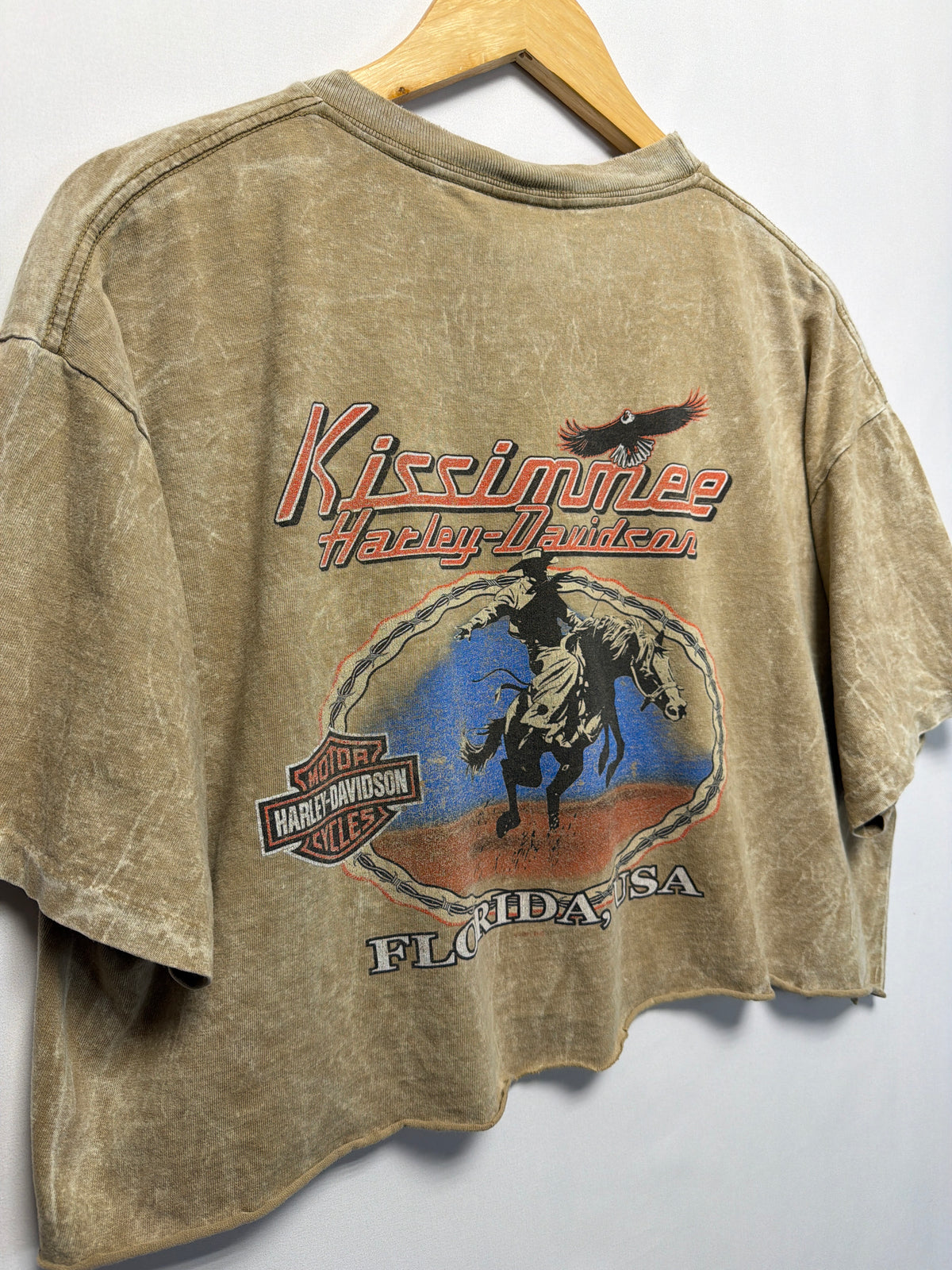 Vintage Harley Davidson Kissimmee Crop T-Shirt