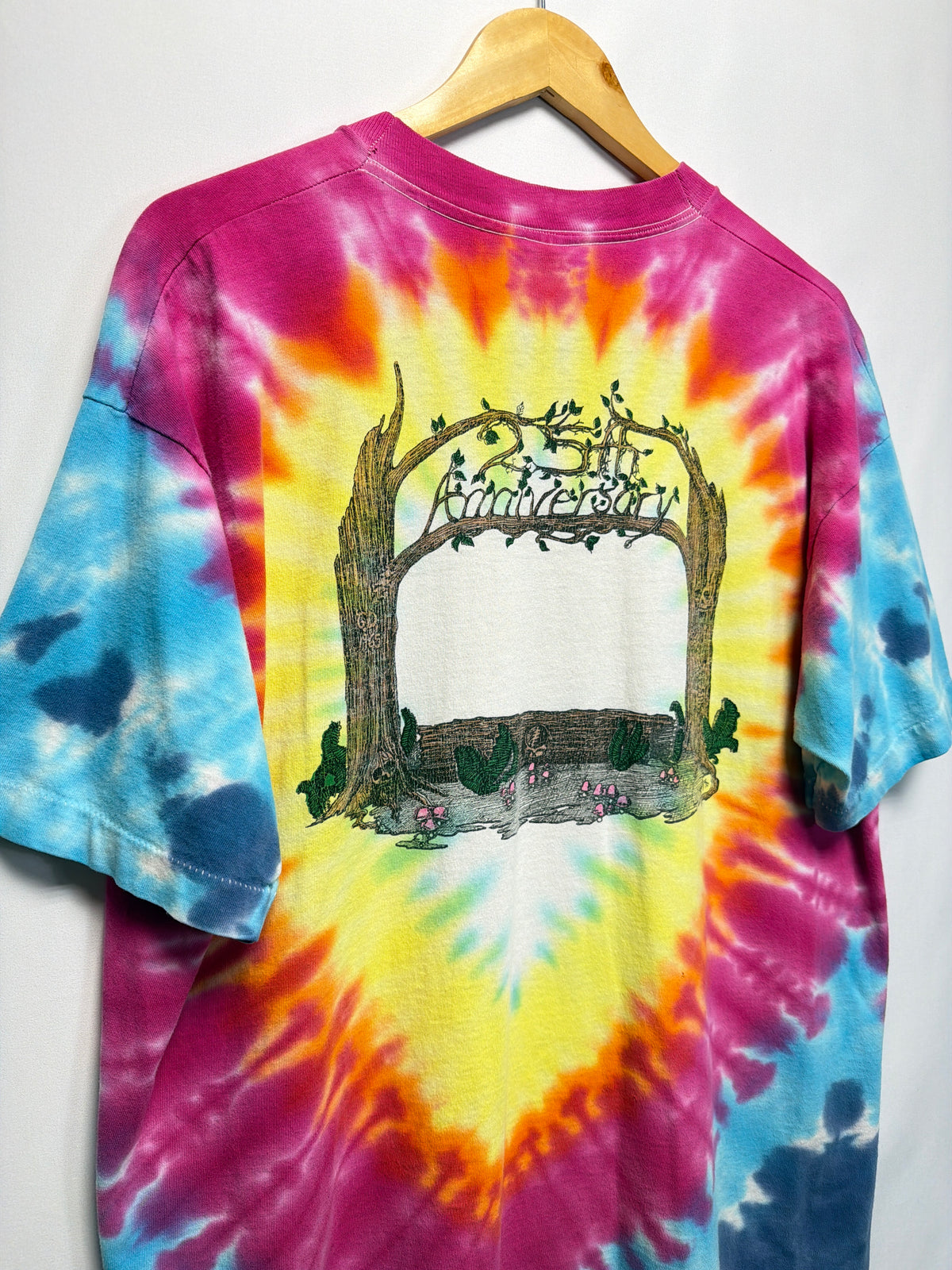 1990 Grateful Dead 25th Anniversary Tie Dye T-Shirt