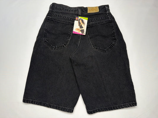 Vintage Lee Black Denim Mom Shorts