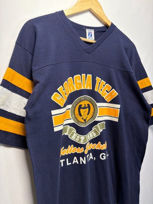 Vintage Logo 7 Georgia Tech Yellow Jackets Jersey Shirt