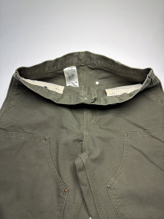 Y2K Carhartt Double Knee Dark Green Pants