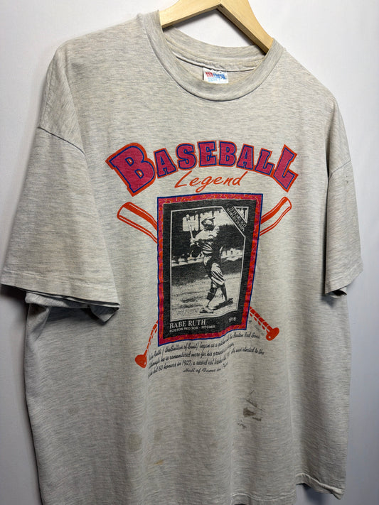 Vintage Babe Ruth Baseball Legend T-Shirt