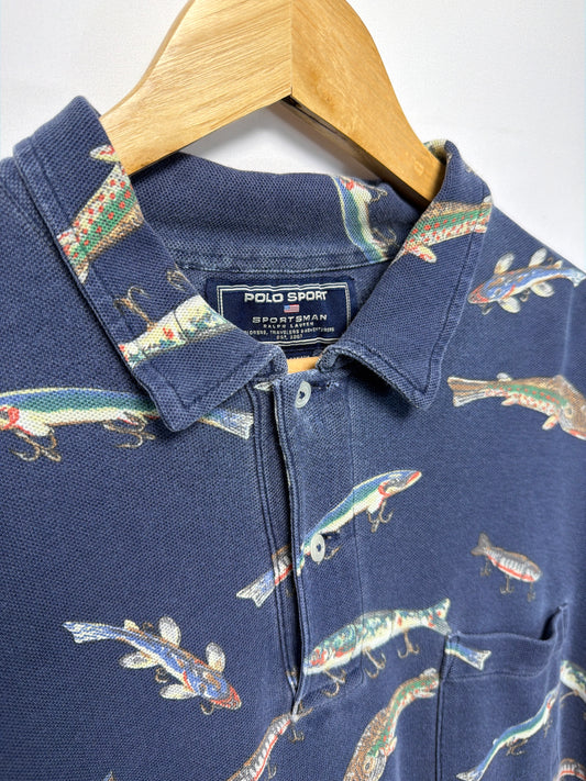 1999 Polo Sport Ralph Lauren Fishing Lure Shirt