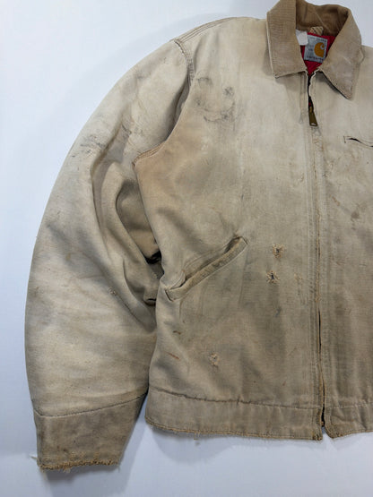 1989 Carhartt Detroit Tan Distressed Jacket