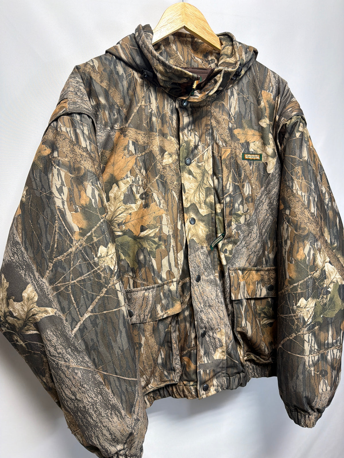 Vintage Remington Mossy Oak Break Up Camo Insulated Puffer Jacket