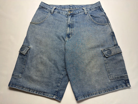 Vintage Interstate Baggy Denim Cargo Shorts