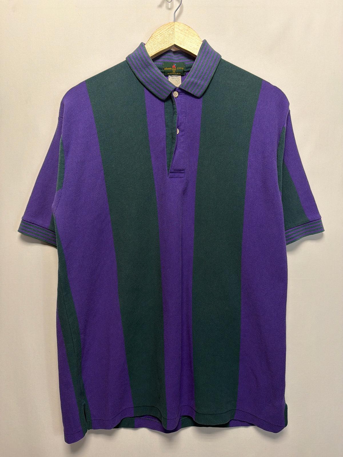 1996 Atlanta Olympics Striped Polo