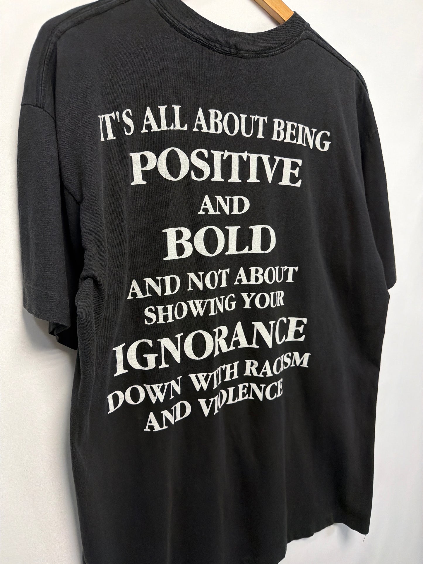 Vintage Never Question Who I Am Violence Racism T-Shirt