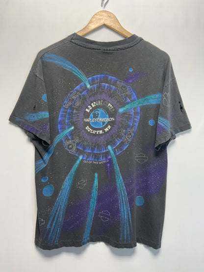 Vintage Distressed Harley Davidson Out of This World T-Shirt