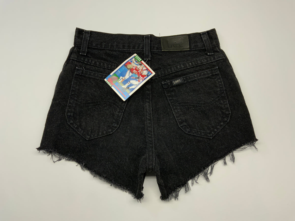Vintage Lee Black Denim Cutoff Shorts