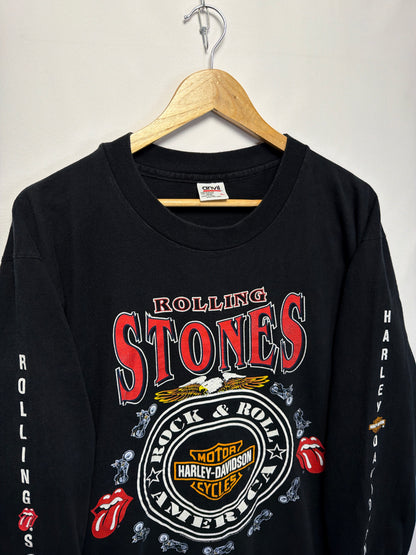 1994 Harley Davidson Rolling Stones Long Sleeve T-Shirt