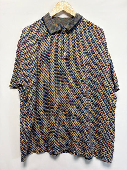Vintage Naturalife Geometric Polo Shirt