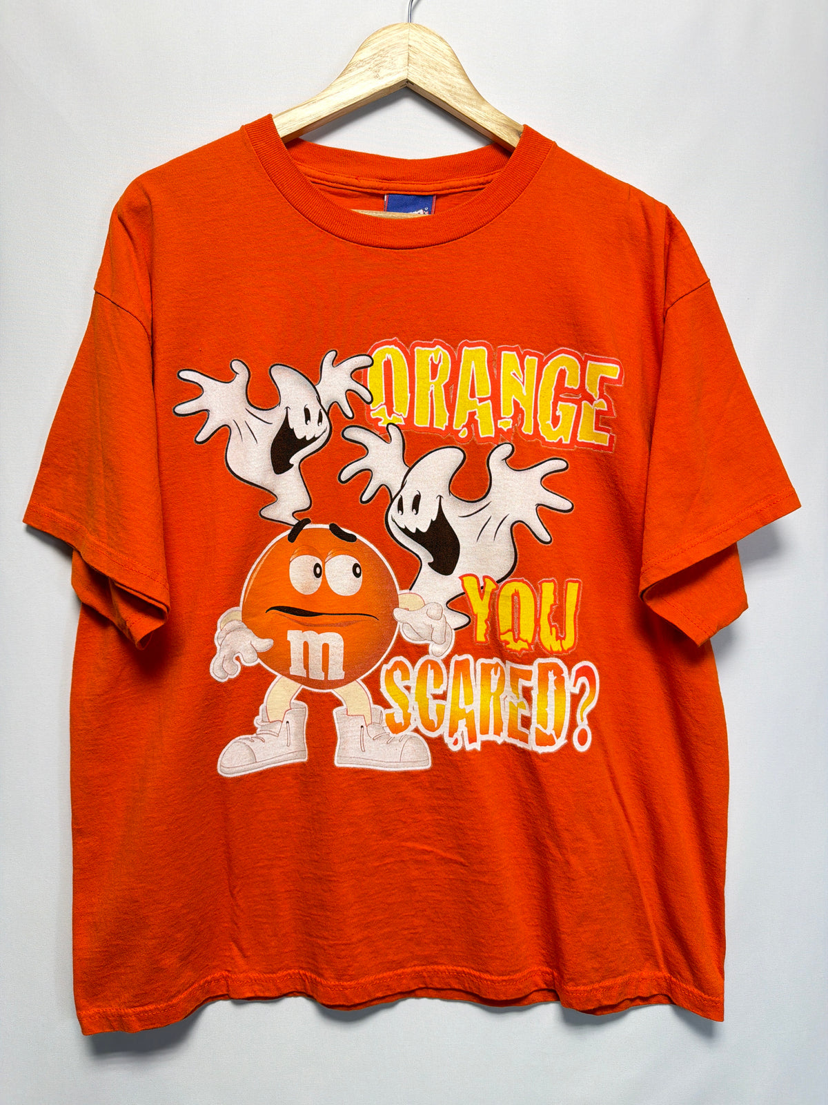 Vintage Y2K M&M’s Orange You Scared Halloween T-Shirt