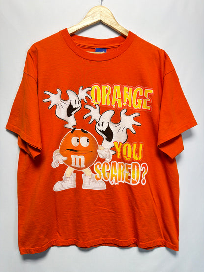 Vintage Y2K M&M’s Orange You Scared Halloween T-Shirt