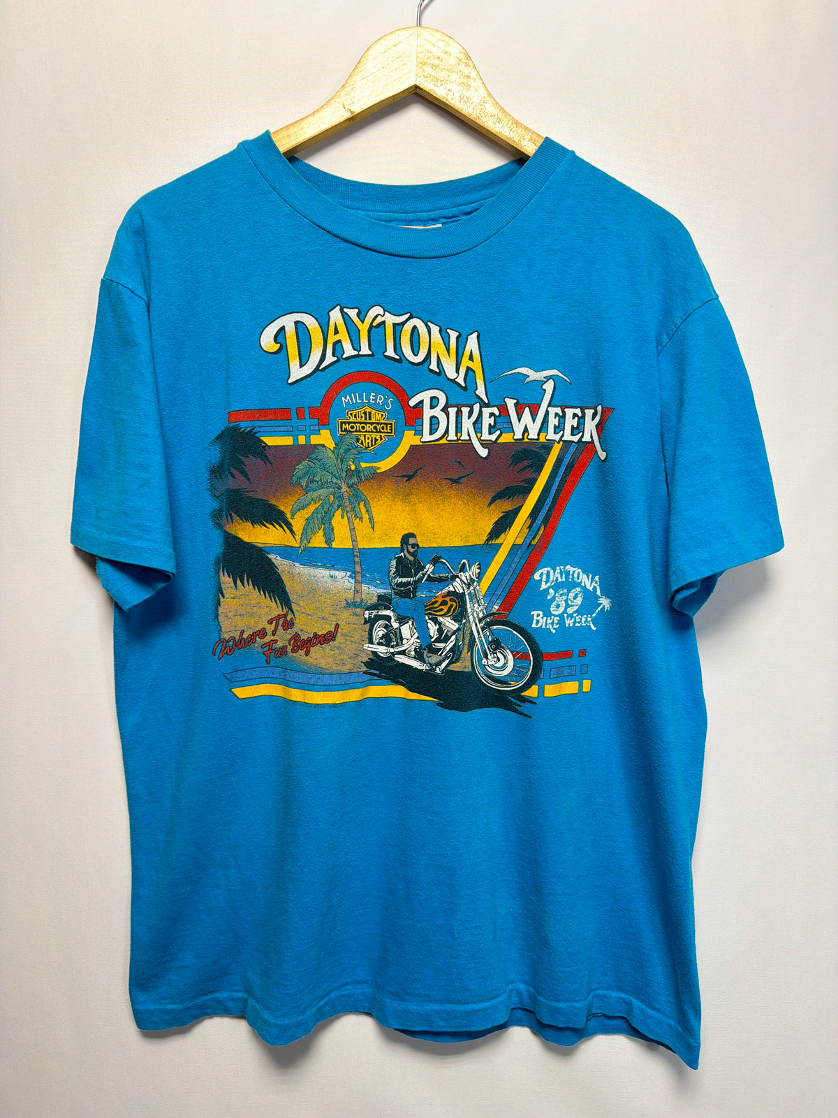 1989 Daytona Bike Week Miller’s Custom Parts Harley T-Shirt