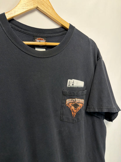 Vintage Harley Davidson Pocket Aces Faded T-Shirt