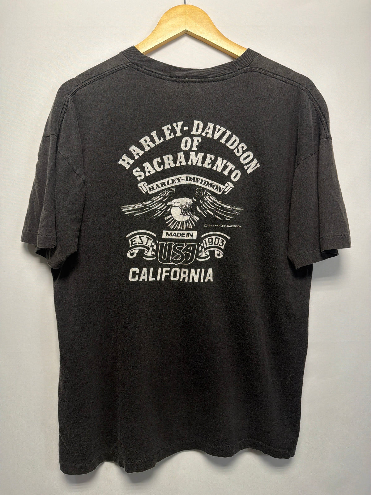 1987 Harley Davidson Too Tough To Die T-Shirt