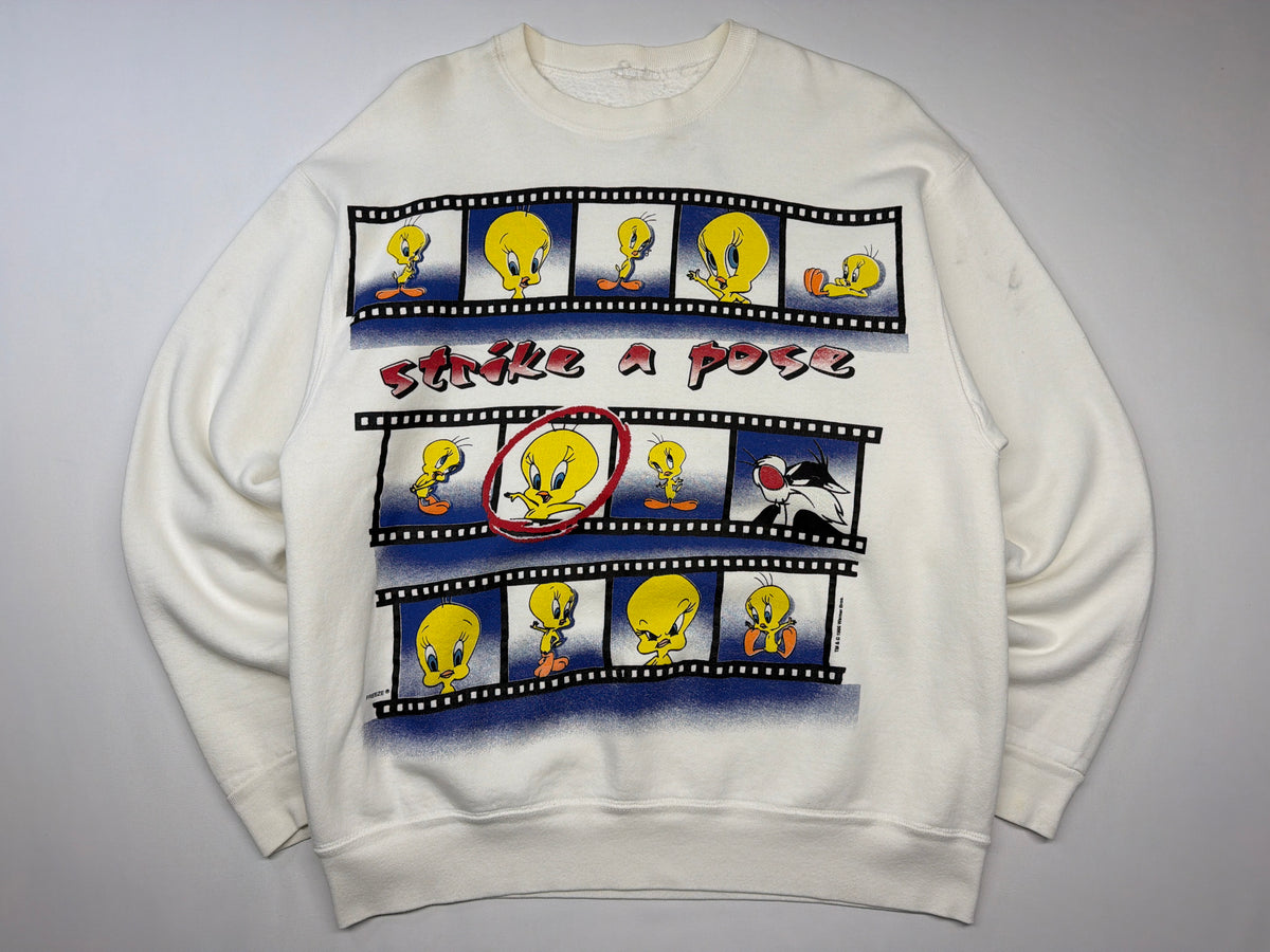 1996 Tweety Sylvester Strike A Pose Sweatshirt