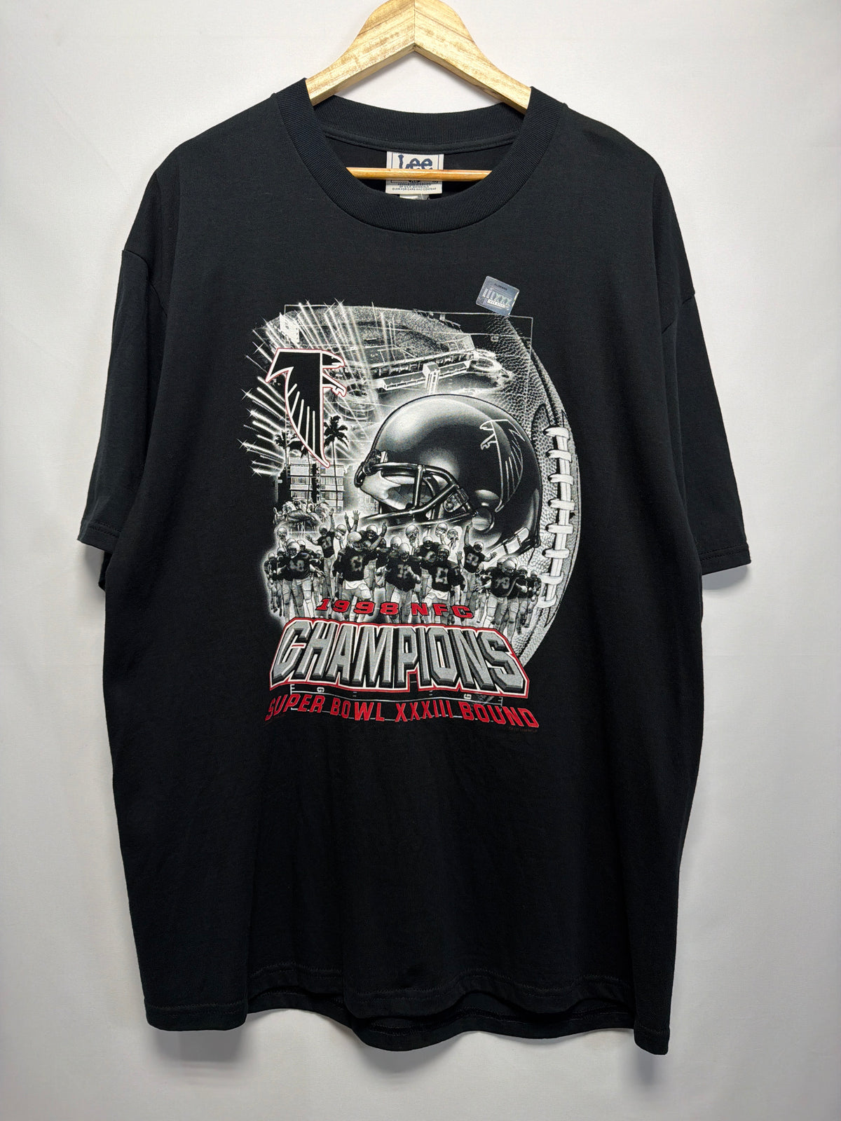 NWT 1998 Atlanta Falcons NFC Champions T-Shirt