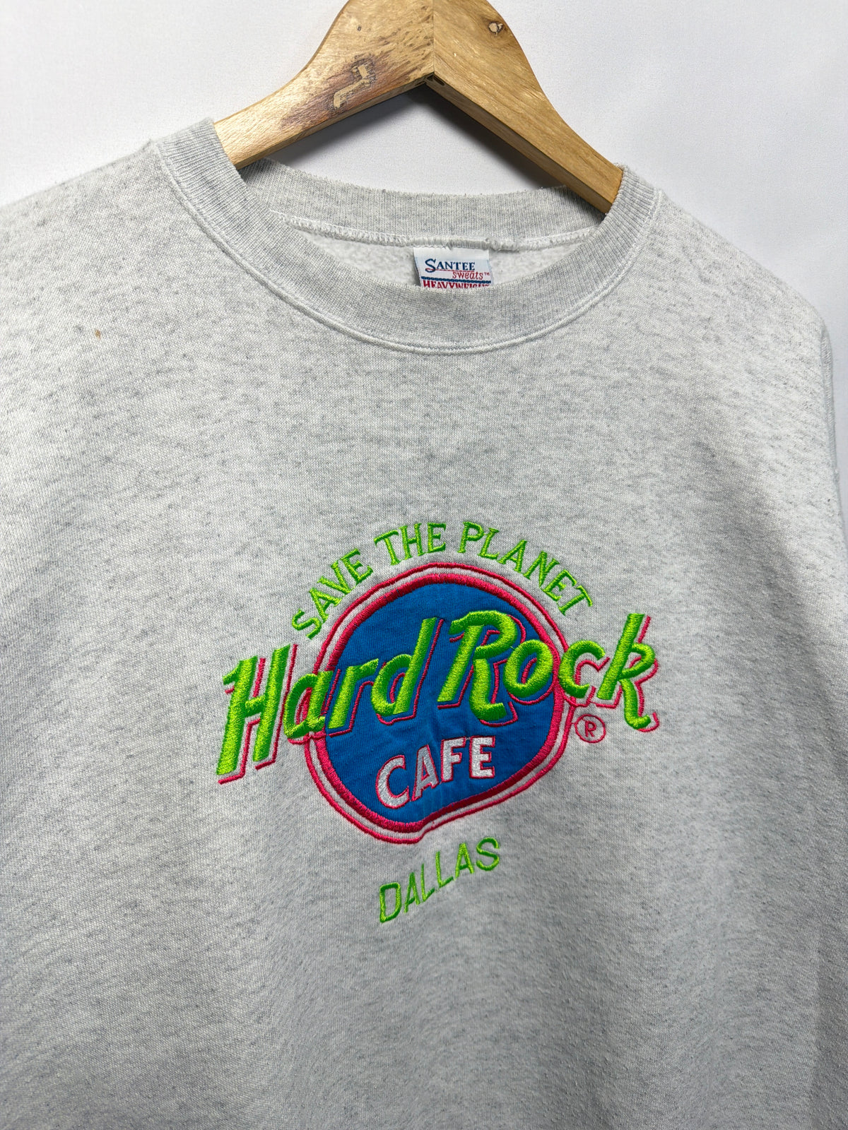 Vintage Dallas Hard Rock Cafe Save The Planet Sweatshirt