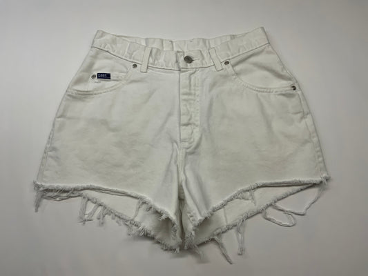 Vintage Lee White Denim Cutoff Shorts