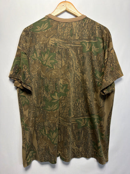 Vintage Ace Sportswear Trebark Camo Pocket T-Shirt