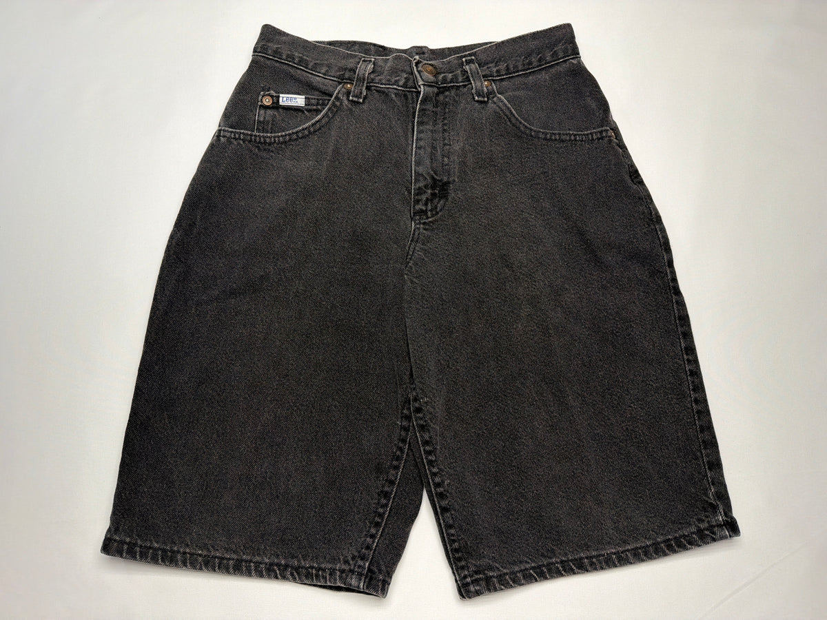 Vintage Lee Black Denim Mom Shorts
