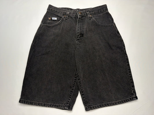 Vintage Lee Black Denim Mom Shorts