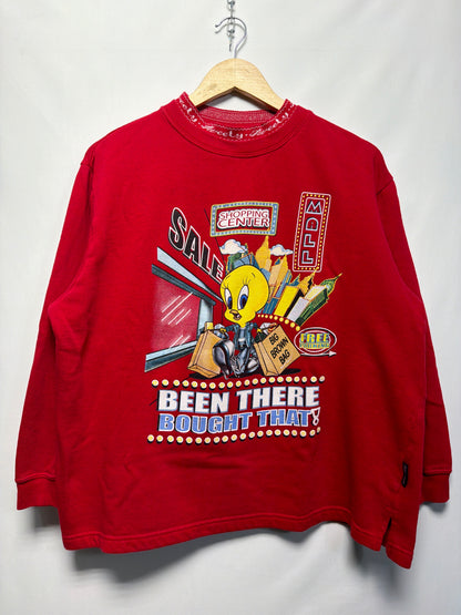 2002 Looney Tunes Tweety Bird Shopping Sweatshirt