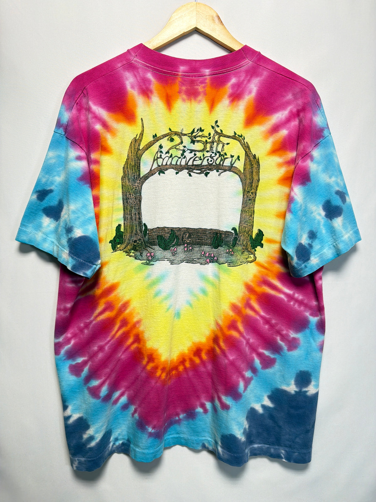 1990 Grateful Dead 25th Anniversary Tie Dye T-Shirt