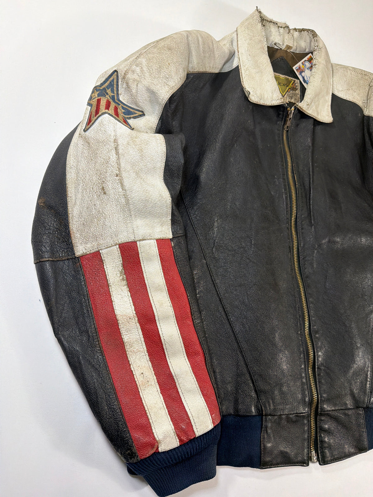 Vintage USA Leather Motorcycle Jacket