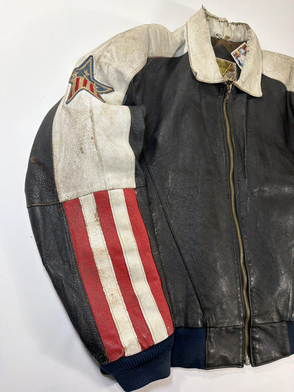 Vintage USA Leather Motorcycle Jacket