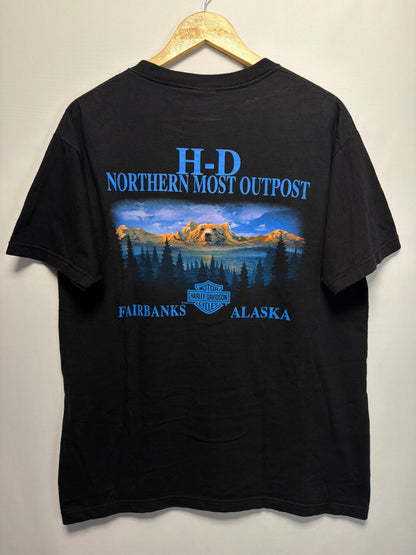 2000 Harley Davidson Wolf Eagle Fairbanks Alaska T-Shirt