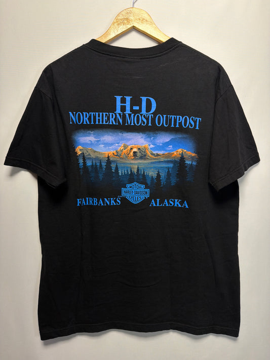 2000 Harley Davidson Wolf Eagle Fairbanks Alaska T-Shirt
