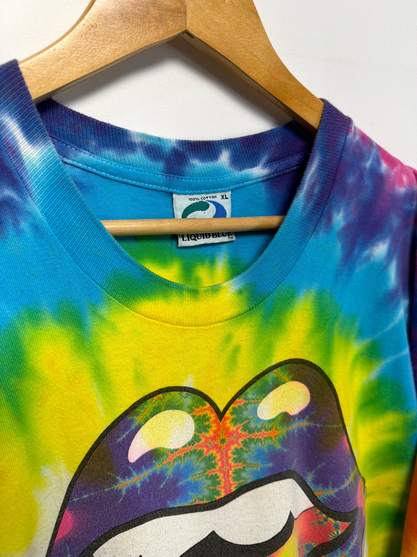 1994 Tie-Dye Liquid Blue Rolling Stones T-Shirt